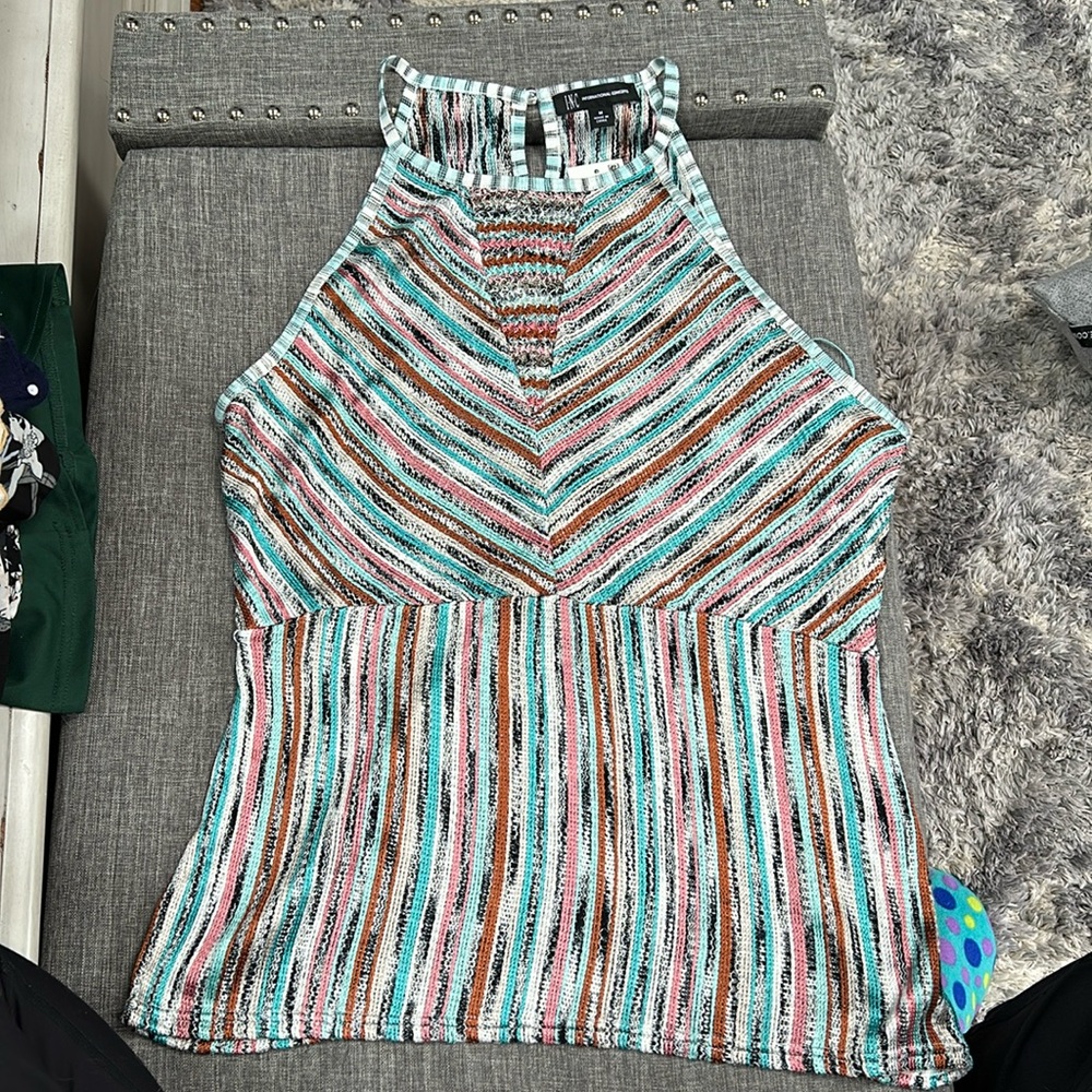 INC multicolored top